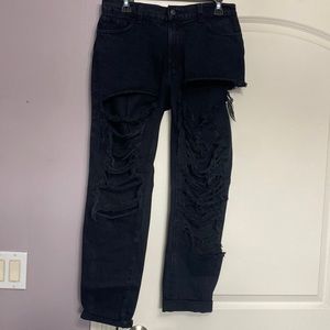Fashion nova extremely ripped jeans
